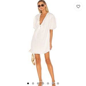 NWT L’Academie The Amaya Mini Dress in White